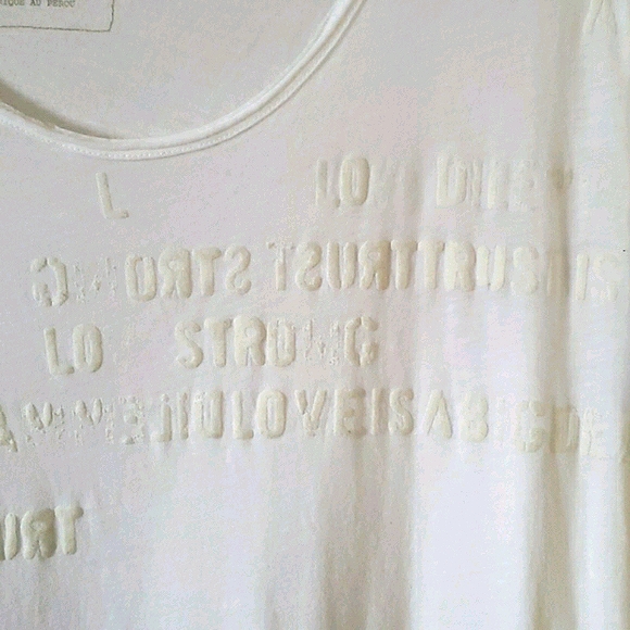 Free People Burn Out White Graphic Tee Size XS - Picture 2 of 11